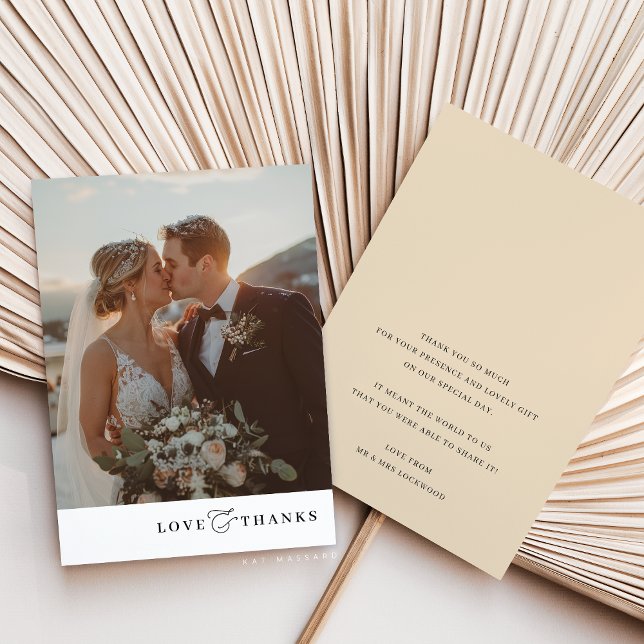 Fotofotomodern elegant-ampersand för PHOTO TACK Kort (Skapare uppladdad)