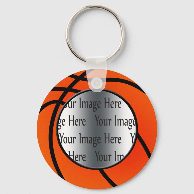 Fotofotot basket boll nyckelring (Framsida)
