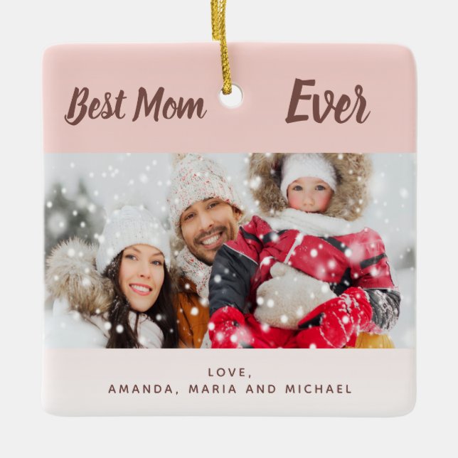 Fotofotot för  ro guld julgransprydnad keramik (Framsida)