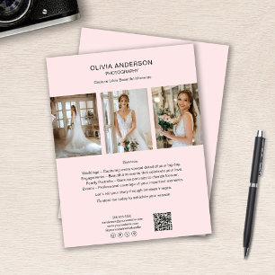 Fotofotot QR Social Media Rosa Business Reklamblad