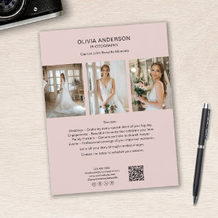 Fotofotot QR Social Media Rosa Business Reklamblad