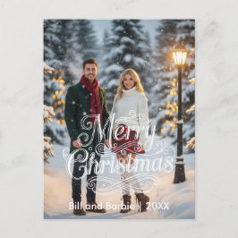 Fotofronten God jul Par Helg Vykort