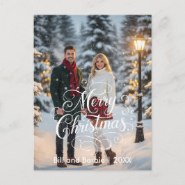 Fotofronten God jul Par Helg Vykort