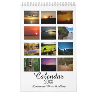 Fotogalleri i liggande kalender