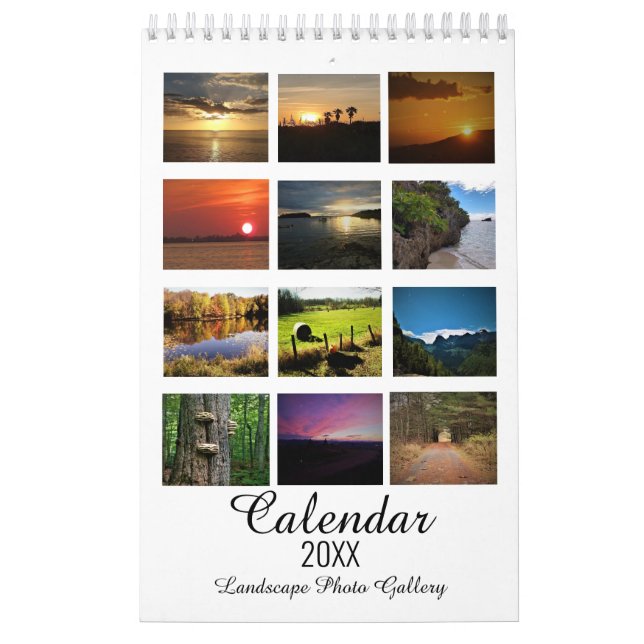 Fotogalleri i liggande kalender (Omslag)