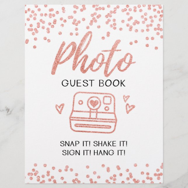 Fotogäst bok Bröllop-tecken (Framsida)
