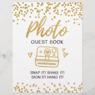 Fotogäst bok Bröllop-tecken