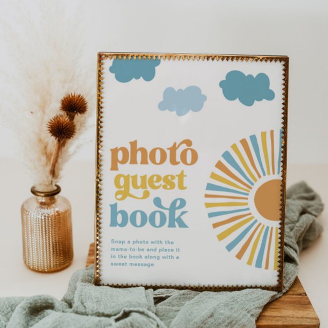 Fotogäst i Bok på Digital Sol Baby Shower Poster (Skapare uppladdad)