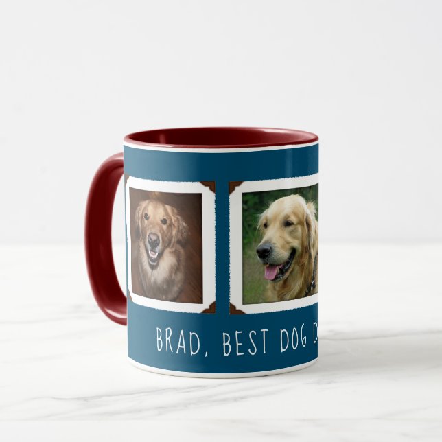 Fotogåva för Hund / katt Mamma / Pappa Personlig Mugg (Framsida vänster)