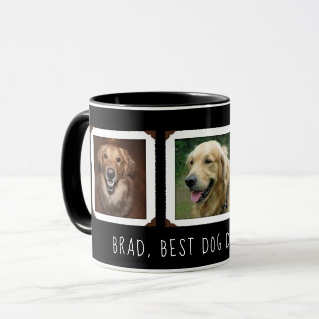 Fotogåva för Hund / katt Mamma / Pappa Personlig Mugg (Framsida vänster)