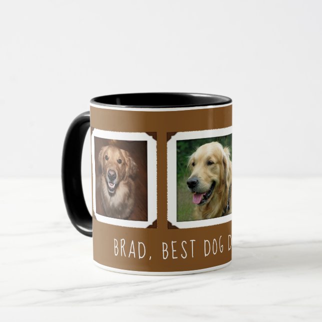 Fotogåva för Hund / katt Mamma / Pappa Personlig Mugg (Framsida vänster)