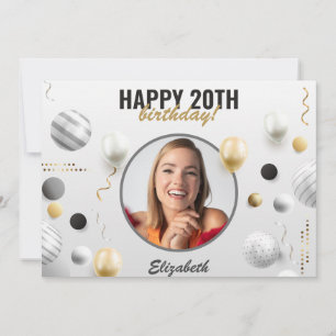 Fotogåva för Modern Script Grattis på födelsedagen