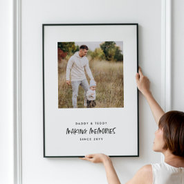 Fotogåva för moderna skapar minnen poster