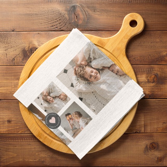 Fotogåva från Modern Collage Personlig Family Foto Kökshandduk (Skapare uppladdad)