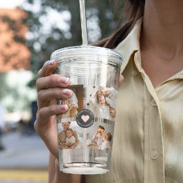 Fotogåva från Modern Collage Personlig Family Foto Take Away Mugg