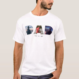 Fotogåva till personligen Pappa Fars dag T Shirt