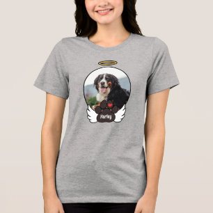Fotogel Angel Vingar Tass Lägg till Namn Hund Memo T Shirt