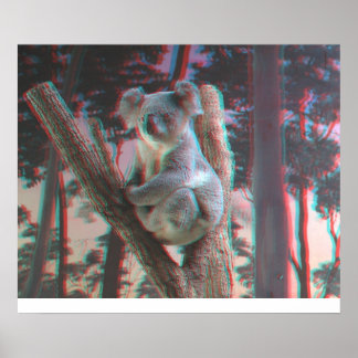 Fotogena Koala-hål för kamera i 3D Poster