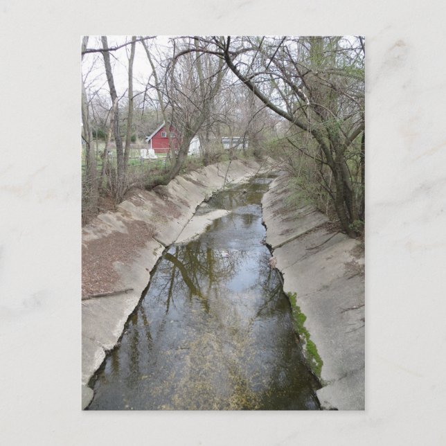 Fotogenisk stormtömning vykort (Framsida)