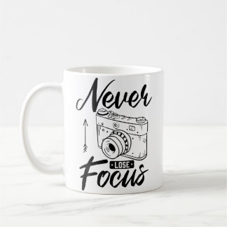 Fotograf Aldrig förlora fokus Kamera Fotografi P Kaffemugg