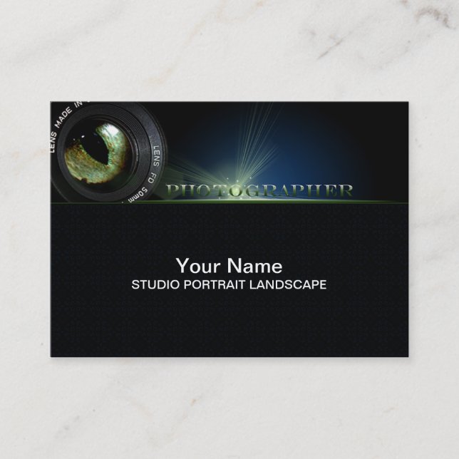 Fotograf - Business-, Schedule Card Tidsbeställning Kort (Framsida)