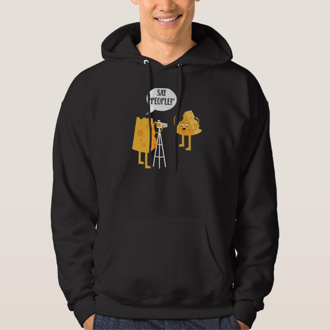 Fotograf Cheesy Mozzarella Cheddar Camera 1 Hoodie (Framsida)