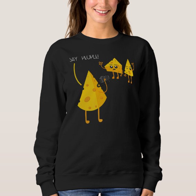 Fotograf Cheesy Mozzarella Cheddar Camera T Shirt (Framsida)