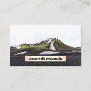 Fotograf - enkelt schablon-kort visitkort