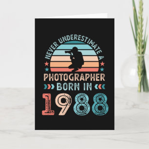 Fotograf född 1988, 40:e födelsedagspresent kort