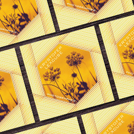 Fotograf för Anpassadet Diafragm Hexagon Fyrkantigt Visitkort