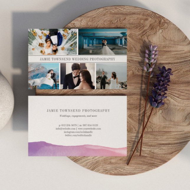 Fotograf för elegant Fotokollage-Professionell Visitkort (Skapare uppladdad)