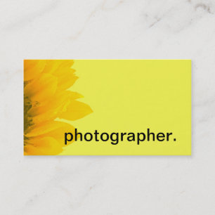 Fotograf för foto för gul makro för solros bl visitkort