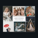 Fotograf för fotokollage av Professionellen guld D<br><div class="desc">Dubblans flygblad för en fotograf för professionell,  där du kan visa ditt arbete i ett fotokollage med plats för sex av dina foton. Lägg till namn och specialitet eller titel eller tjänst på omslaget. Baksidan har faux guld konetti,  ett profilfoto av dig själv och din kontaktinformation i penna grått.</div>