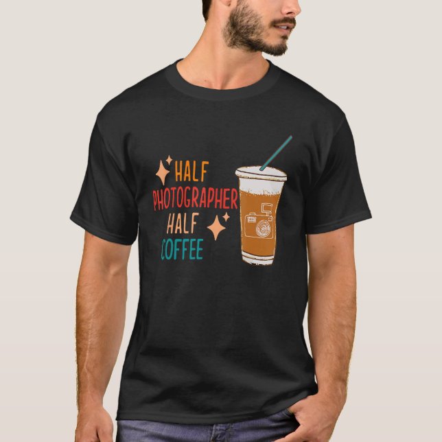 Fotograf för halvfotokryptograf för fotokoffert t shirt (Framsida)