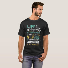 Fotograf för inspirationsfotografi t shirt