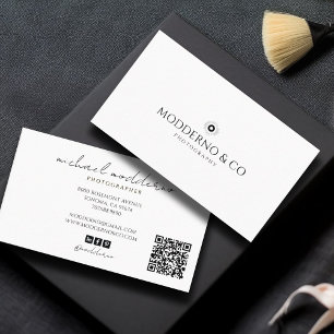 Fotograf för modern minimal Professionell Visitkort