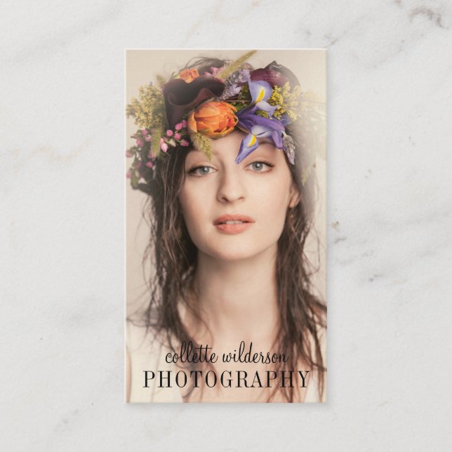 Fotograf för modern minimal Professionell Visitkort (Framsida)