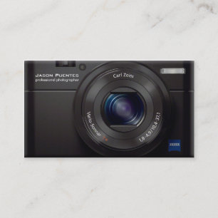 Fotograf för professionell för Digital kamera f Visitkort