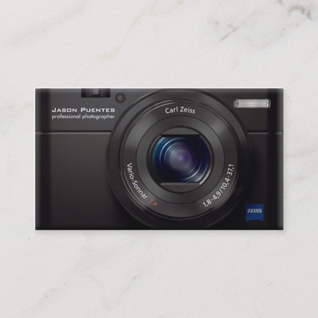 Fotograf för professionell för Digital kamera för Visitkort (Framsida)