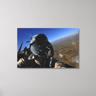 Fotograf för strid för US-flygvapen flyg- Canvastryck