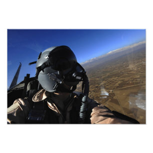 Fotograf för strid för US-flygvapen flyg- Fototryck