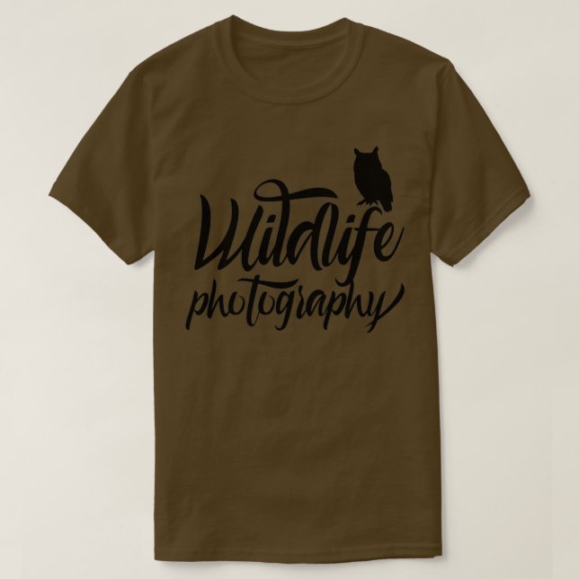 Fotograf för vilda djur (2) t shirt (Design framsida)