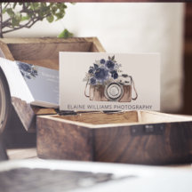 Fotograf för Vintagen Rustic Blue Blommigt