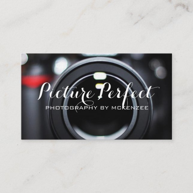 Fotograf,Fotografi, Kamera-Affärskort Visitkort (Framsida)