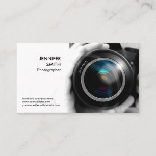 Fotograf fotojournalist Camera Lens Studio Visitkort