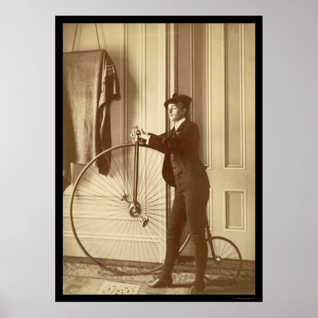 Fotograf Frances Johnston tryckt som Man 1895 Poster (Framsidan)
