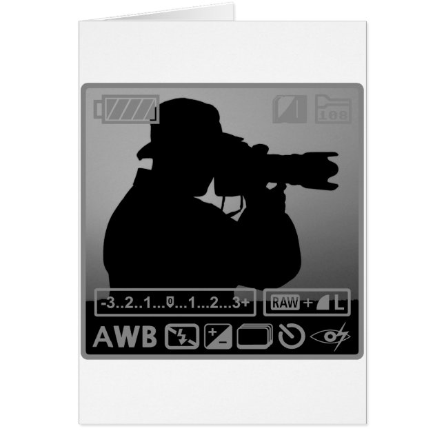 Fotograf Hälsningskort (Framsidan)