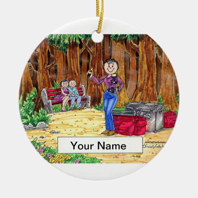 Fotograf - Honung Julgransprydnad Keramik (Framsidan)