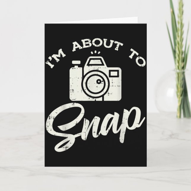 Fotograf Kamera Jag Är På Vägen Att Ta Roligt Foto Kort (Framsida)