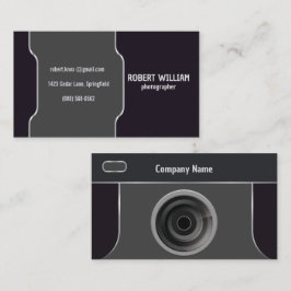Fotograf Kameralins | Modern Minimalistisk Design Visitkort